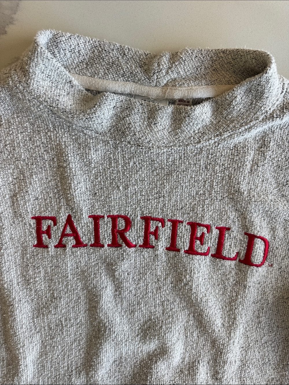 Fairfield mockneck mock neck top shirt university stags S sweatshirt FU
